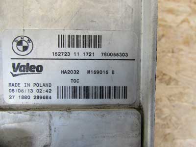BMW Transmission Oil Cooler Valeo 17217600553 F22 F30 F32 2, 3, 4 Series6